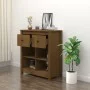 Solid pine wood sideboard in honey brown color, 70x35x80 cm by vidaXL, Sideboards - Ref: Foro24-813767, Price: 73,17 €, Disco...