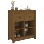 Solid pine wood sideboard in honey brown color, 70x35x80 cm by vidaXL, Sideboards - Ref: Foro24-813767, Price: 73,91 €, Disco...