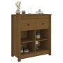 Solid pine wood sideboard in honey brown color, 70x35x80 cm by vidaXL, Sideboards - Ref: Foro24-813767, Price: 73,17 €, Disco...