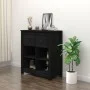 Solid black pine wood sideboard 70x35x80 cm by vidaXL, Sideboards - Ref: Foro24-813768, Price: 65,62 €, Discount: %
