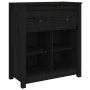 Solid black pine wood sideboard 70x35x80 cm by vidaXL, Sideboards - Ref: Foro24-813768, Price: 65,62 €, Discount: %