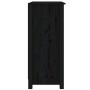 Solid black pine wood sideboard 70x35x80 cm by vidaXL, Sideboards - Ref: Foro24-813768, Price: 65,62 €, Discount: %