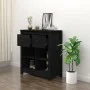 Aparador de madera maciza de pino negro 70x35x80 cm de vidaXL, Aparadores - Ref: Foro24-813768, Precio: 65,62 €, Descuento: %