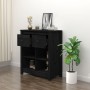 Solid black pine wood sideboard 70x35x80 cm by vidaXL, Sideboards - Ref: Foro24-813768, Price: 65,62 €, Discount: %