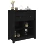 Solid black pine wood sideboard 70x35x80 cm by vidaXL, Sideboards - Ref: Foro24-813768, Price: 65,62 €, Discount: %