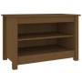 Schuhbank aus massivem honigbraunem Kiefernholz, 70 x 38 x 45,5 cm von vidaXL, Schuhregale und Schuhorganisatoren - Ref: Foro...