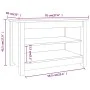 Banco zapatero madera maciza de pino marrón miel 70x38x45,5cm de vidaXL, Zapateros y organizadores de calzado - Ref: Foro24-8...