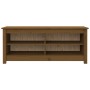 Shoe bench solid honey brown pine wood 110x38x45.5 cm by vidaXL, Shoe racks and shoe organizers - Ref: Foro24-813777, Price: ...