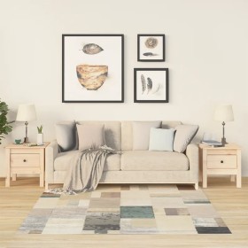Side table 2 units of solid pine wood 40x40x39 cm by vidaXL, Side tables - Ref: Foro24-813785, Price: 70,79 €, Discount: %