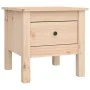 Side table 2 units of solid pine wood 40x40x39 cm by vidaXL, Side tables - Ref: Foro24-813785, Price: 70,02 €, Discount: %