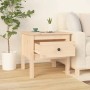 Solid pine wood side table 50x50x49 cm by vidaXL, Side tables - Ref: Foro24-813794, Price: 49,54 €, Discount: %