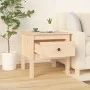 Solid pine wood side table 50x50x49 cm by vidaXL, Side tables - Ref: Foro24-813794, Price: 48,92 €, Discount: %
