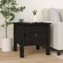 Beistelltisch 2 Stück aus massivem schwarzem Kiefernholz 40x40x39 cm von vidaXL, Seitentische - Ref: Foro24-813793, Preis: 45...