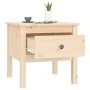 Solid pine wood side table 50x50x49 cm by vidaXL, Side tables - Ref: Foro24-813794, Price: 48,92 €, Discount: %
