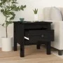 Side table 2 pcs of solid black pine wood 40x40x39 cm by vidaXL, Side tables - Ref: Foro24-813793, Price: 45,12 €, Discount: %