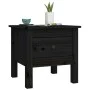 Side table 2 pcs of solid black pine wood 40x40x39 cm by vidaXL, Side tables - Ref: Foro24-813793, Price: 45,12 €, Discount: %