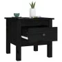 Side table 2 pcs of solid black pine wood 40x40x39 cm by vidaXL, Side tables - Ref: Foro24-813793, Price: 45,12 €, Discount: %