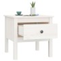 Beistelltisch 2 Stück aus massivem weißem Kiefernholz 50x50x49 cm von vidaXL, Seitentische - Ref: Foro24-813797, Preis: 60,16...