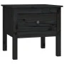 Side table 2 pcs of solid black pine wood 50x50x49 cm by vidaXL, Side tables - Ref: Foro24-813803, Price: 60,16 €, Discount: %