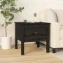 Side table 2 pcs of solid black pine wood 50x50x49 cm by vidaXL, Side tables - Ref: Foro24-813803, Price: 60,16 €, Discount: %