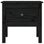 Side table 2 pcs of solid black pine wood 50x50x49 cm by vidaXL, Side tables - Ref: Foro24-813803, Price: 60,16 €, Discount: %