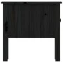 Side table 2 pcs of solid black pine wood 50x50x49 cm by vidaXL, Side tables - Ref: Foro24-813803, Price: 60,16 €, Discount: %