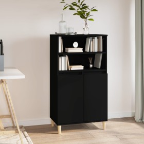 Aparador alto madera contrachapada negro 60x36x110 cm de vidaXL, Aparadores - Ref: Foro24-821221, Precio: 79,34 €, Descuento: %
