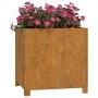 Planters with legs 2 units corten steel oxidized 49x47x50 cm by vidaXL, Pots and planters - Ref: Foro24-823683, Price: 121,39...