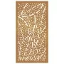 Gartenwandornament aus Cortenstahl, Blattdesign, 105 x 55 cm von vidaXL, Poster, Drucke und visuelle Kunst - Ref: Foro24-8244...