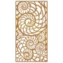 Gartenwanddekoration aus Cortenstahl, Muscheldesign, 105 x 55 cm von vidaXL, Poster, Drucke und visuelle Kunst - Ref: Foro24-...