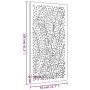 Gartenwandornament aus Cortenstahl, Blattdesign, 105 x 55 cm von vidaXL, Poster, Drucke und visuelle Kunst - Ref: Foro24-8244...
