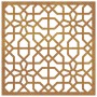 Adorno de pared de jardín acero corten diseño morisco 55x55 cm de vidaXL, Carteles, copias y arte visual - Ref: Foro24-824478...
