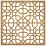 Corten steel garden wall ornament Moorish design 55x55 cm by vidaXL, Posters, prints and visual art - Ref: Foro24-824478, Pri...
