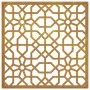 Corten steel garden wall ornament Moorish design 55x55 cm by vidaXL, Posters, prints and visual art - Ref: Foro24-824478, Pri...
