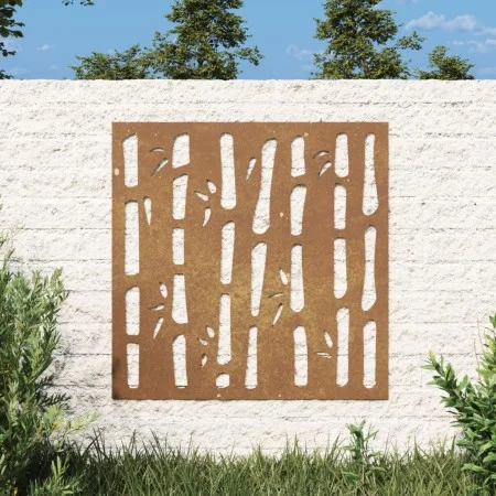 Gartenwanddekoration aus Cortenstahl, Bambus-Design, 55 x 55 cm von vidaXL, Poster, Drucke und visuelle Kunst - Ref: Foro24-8...
