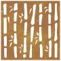 Corten steel garden wall ornament bamboo design 55x55 cm by vidaXL, Posters, prints and visual art - Ref: Foro24-824482, Pric...