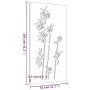 Garten-Wandschmuck Cortenstahl Bambus Design 105x55 cm von vidaXL, Poster, Drucke und visuelle Kunst - Ref: Foro24-824484, Pr...