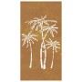 Adorno de pared de jardín acero corten diseño palmera 105x55 cm