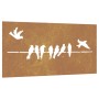 Corten steel garden wall ornament bird design 105x55 cm by vidaXL, Posters, prints and visual art - Ref: Foro24-824496, Price...