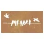 Gartenwanddekoration aus Cortenstahl, Vogeldesign, 105 x 55 cm von vidaXL, Poster, Drucke und visuelle Kunst - Ref: Foro24-82...