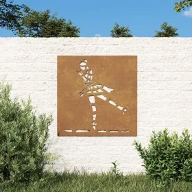 Wandschmuck Garten Stahl Corten Ballett Tänzerin 55x55 cm von vidaXL, Poster, Drucke und visuelle Kunst - Ref: Foro24-824503,...
