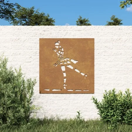 Adorno de pared jardín acero corten bailarina ballet 55x55 cm de vidaXL, Carteles, copias y arte visual - Ref: Foro24-824503,...