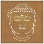 Adorno de pared de jardín acero corten cabeza de Buda 55x55 cm de vidaXL, Carteles, copias y arte visual - Ref: Foro24-824504...