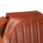 Sillon de aviador de cuero auténtico marrón