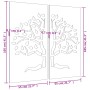 Gartenwanddekoration 2 Stück Baumdesign aus Cortenstahl 105x55 cm von vidaXL, Poster, Drucke und visuelle Kunst - Ref: Foro24...