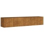 Jardinera acero corten 200x40x40 cm de vidaXL, Maceteros y jardineras - Ref: Foro24-824521, Precio: 113,38 €, Descuento: %