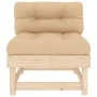 Central sofa with solid pine wood cushions by vidaXL, Modular outdoor sofas - Ref: Foro24-825429, Price: 84,66 €, Discount: %