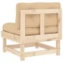 Central sofa with solid pine wood cushions by vidaXL, Modular outdoor sofas - Ref: Foro24-825429, Price: 84,66 €, Discount: %