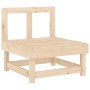Zentrales Sofa mit Kissen aus massivem Kiefernholz von vidaXL, Modulare Sofas für den Außenbereich - Ref: Foro24-825429, Prei...