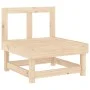 Zentrales Sofa mit Kissen aus massivem Kiefernholz von vidaXL, Modulare Sofas für den Außenbereich - Ref: Foro24-825429, Prei...